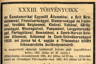 Trianonról, mélyebben
