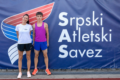 Horovitz Hanna és tanítványa, Kolozsi Árpád Kristóf. Fotó: Facebook / Sepsiszentgyörgyi Iskolás Sportklub