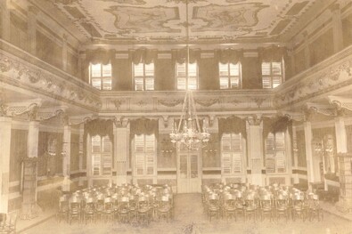 A Városháza díszterme 1899-ben. Fotó: Székely Nemzeti Múzeum