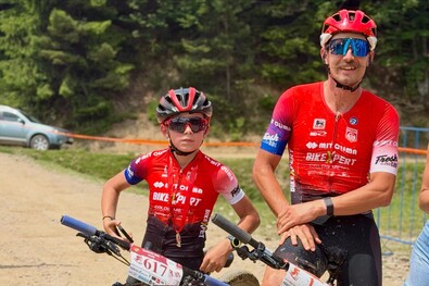Molnár Balázs és Molnár Ede. Fotó: Facebook / Bike Race Barcani