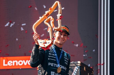 George Russell. Fotó: Facebook / Mercedes-AMG Petronas F1 Team