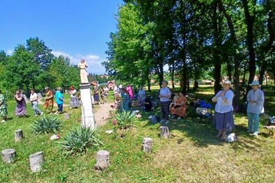 A kovásznai emlékparkban. Fotó: Sárkány Katalin