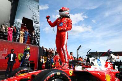 Charles Leclerc 2024 októbere óta először győzött. Fotó: Facebook / F1