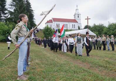 Pürkereci zarándoklat. Fotó: Facebook / Romániai Evangélikus-Lutheránus Egyház