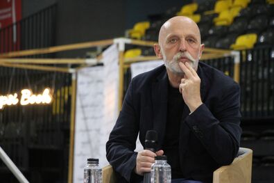 Visky András 2024-ben a SepsiBook vendégeként. Fotó: Albert Levente