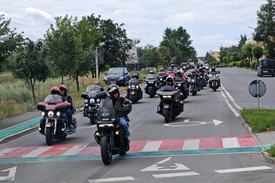 Rengeteg motor vonult fel a céhes városban. A szerző felvétele
