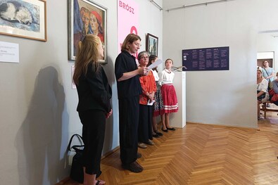 Peltán-Brósz Roland nyitotta meg a tárlatot. A szerző felvétele