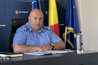 Marius Teodor Pintilii ezredes ismertette a csendőrök tevékenységét. A szerző felvétele