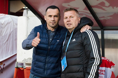 Hadnagy Attila és Kulcsár László másodedző. Tókos Csaba felvételei