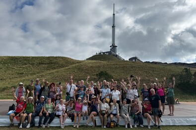 A Puy de Dổme magaslatán. Fotó: Facebook / Józsa Irén