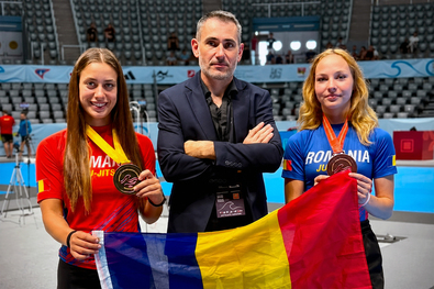 Miruna Măsar, Cristian Șchiopu és Bács Rita. Fotó: Facebook / Club Sportiv Show Time