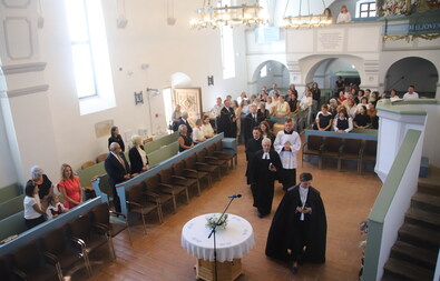 Mintegy félszáz pedagógus jelenlétében zajlott az istentisztelet. Fotó: Albert Levente