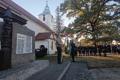Főhajtás a szabadság mártírjai előtt (Kovászna)