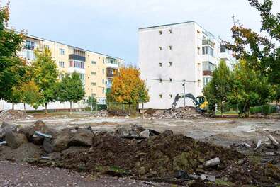 Jövő tavaszra elkészülhet az új játszótér az Olt negyedben. Fotó: Facebook / Antal Árpád